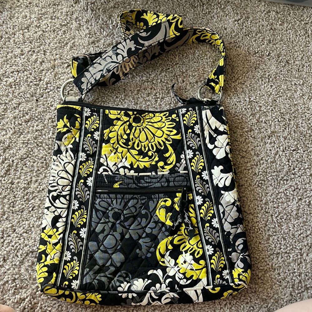 Green, Black, & White Vera Bradley Crossbody